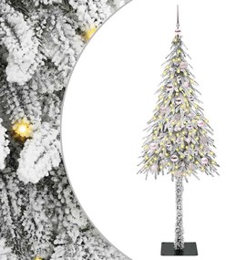 vidaXL Árvore de Natal com 150 LEDs com suporte Branco 150 cm PE e Aço