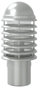 Candeeiros de parede p/ exterior 2 pcs aço inoxidável prateado