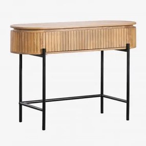 Consola De Entrada Em Madeira De Manga Analis Madeira Natural - Sklum