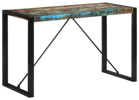 Mesa de jantar 120x55x76 cm madeira recuperada maciça