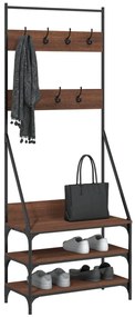 Conjunto de Entrada - Bengaleiro c/ arrumação calçado 72x34x184 cm car