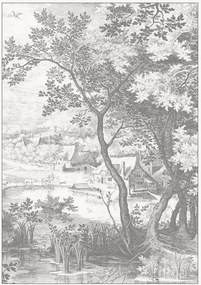 Papel de parede não tecido Engraved Landscapes