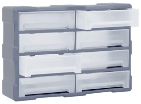 Caixa organizadora com 8 gavetas grandes 52x16x37 cm