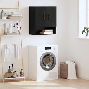 vidaXL Armário de Parede Carvalho preto 60 x 31 x 70 cm