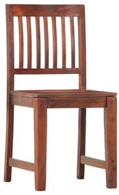 Cadeiras de jantar 2 pcs madeira de mangueira maciça