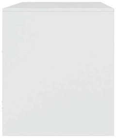 Móveis de TV 2 pcs 67x39x44 cm aço branco
