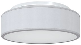Luzes de Teto Embutidas Cinza Ø 38 cm Tecido E27
