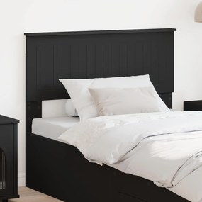 vidaXL Cabeceira Carvalho Preto 100 cm Madeira processada