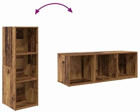 Conjunto de Estantes para TV 3 pcs Castanho 107 x 35 x 37 cm