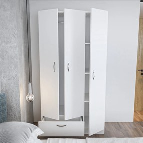 Roupeiro Gabi – Branco – 90x170x40 cm
