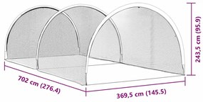 Beisebol &amp; Softbol Preto 702 x 369,5 x 243,5 cm Poliéster