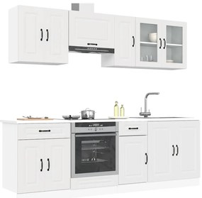 8 peças armário de cozinha conjunto Kalmar branco