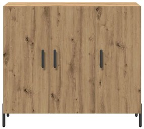 Buffet vidaXL Carvalho Artífice 90x34x80 cm Madeira de Engenharia