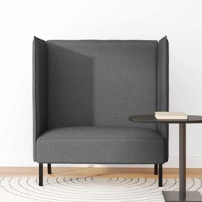 Sofá Highback Cinza Escuro 109x56x121 cm Tecido