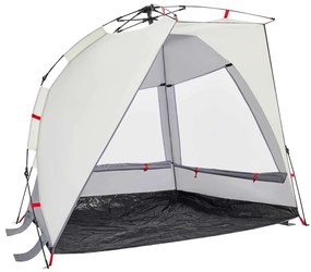 Tenda praia 2 pessoas libertação rápida impermeável cinzento