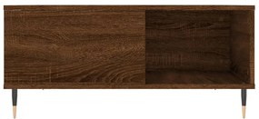 Mesa de centro 80x80x36,5cm derivados madeira carvalho castanho