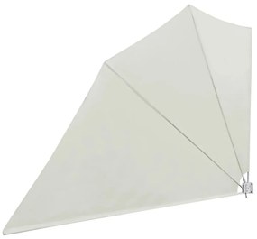 Toldo lateral dobrável para varanda 160x240 cm creme