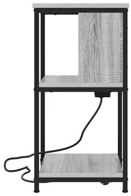 Armário de Cabeceira 2 pcs Sonoma cinzento 38 x 31 x 61 cm