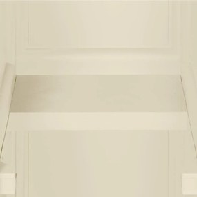 Armário de plástico 40x43x125 cm design de madeira branco nata