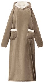 vidaXL Sweatshirt manta Camelo L Fleece e Flanela