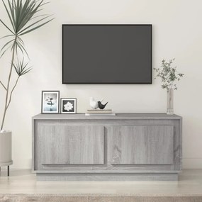 vidaXL Mesa de centro 102x50x44 cm derivados madeira cinzento sonoma