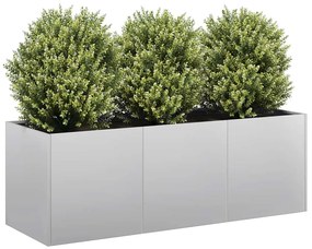 vidaXL Planter 120x40x40 cm aço galvanizado