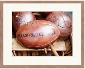 Fotografia emoldurada England Match Ball, vários tamanhos