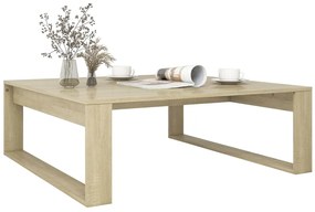 Mesa de centro 100x100x35 cm derivados madeira carvalho sonoma