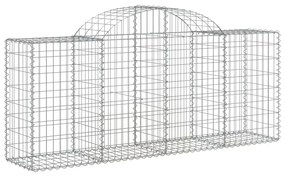 Cestos gabião arqueados 11pcs 200x50x80/100cm ferro galvanizado
