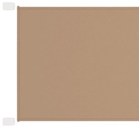 vidaXL Toldo vertical 300x360 cm tecido oxford cinza-acastanhado