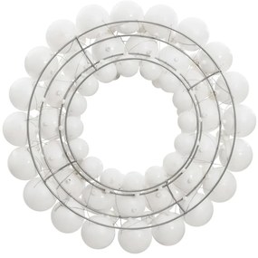 Guirlanda de Natal 45 cm poliestireno branco
