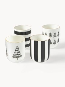 Handmade Porcelain Coffee Cups Lumi, Set of 4