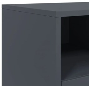 Móvel de TV 100,5x39x43,5 cm aço antracite