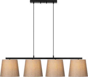 Candeeiro de Teto Varlik – Preto e Bege – 148 x 25 cm