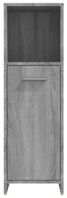 Armário WC 30x30x95 cm derivados de madeira cinzento sonoma