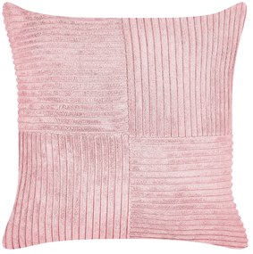 Conjunto de 2 almofadas decorativas em bombazine rosa 43 x 43 cm MILLET Beliani