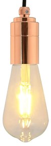 Casquilhos de lâmpadas 2 pcs rosa dourado E27