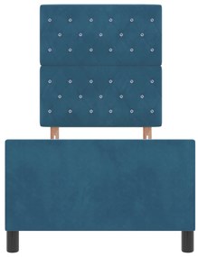 Cama vidaXL Azul Escuro 80x200 cm Veludo