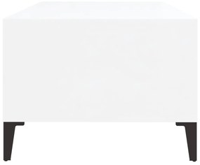 Mesa de centro 90x50x36,5 cm derivados madeira branco brilhante