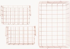 Cestos em metal Mustard Made, conjunto de 3