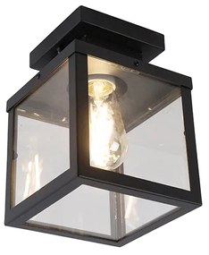 Plafon de exterior inteligente industrial preto Incl. ST64 Wifi - Rotterdam