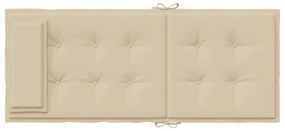 Almofadões p/ cadeira encosto alto 2 pcs tecido oxford bege