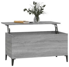 Mesa de centro 90x44,5x45 cm derivados de madeira cinza sonoma