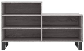Sapateira 102x36x60 cm derivados de madeira cinzento sonoma