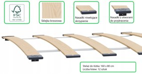 Cama infantil FORMULA 160 x 80 cm Multicolorida - colchão e estrado incluído