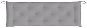 Almofadão p/ banco de jardim 150x50x7cm tecido oxford cinzento
