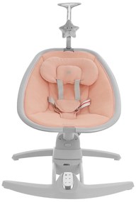 Cadeira baloiço para bebé eléctrico de lado a lado Spinny Rosa