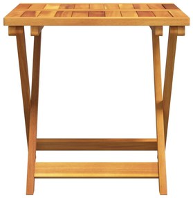 3 pcs conjunto jantar dobrável p/ jardim madeira acácia maciça