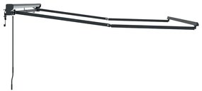 Toldo Elétrico Antracite 3 x 2,5 m Alumínio