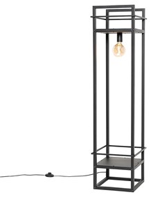 LED Candeeiro de pé industrial inteligente preto com WiFi G95 - Cage Rack Industrial,Moderno